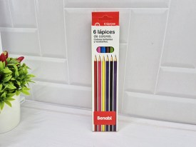 Pack 6 lapices colores largos BENABI